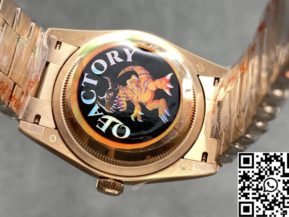 Dial Gold M228235-0004 Factory Silver Rose Date Tungsten v5 Day Rolex Steel QF 0409